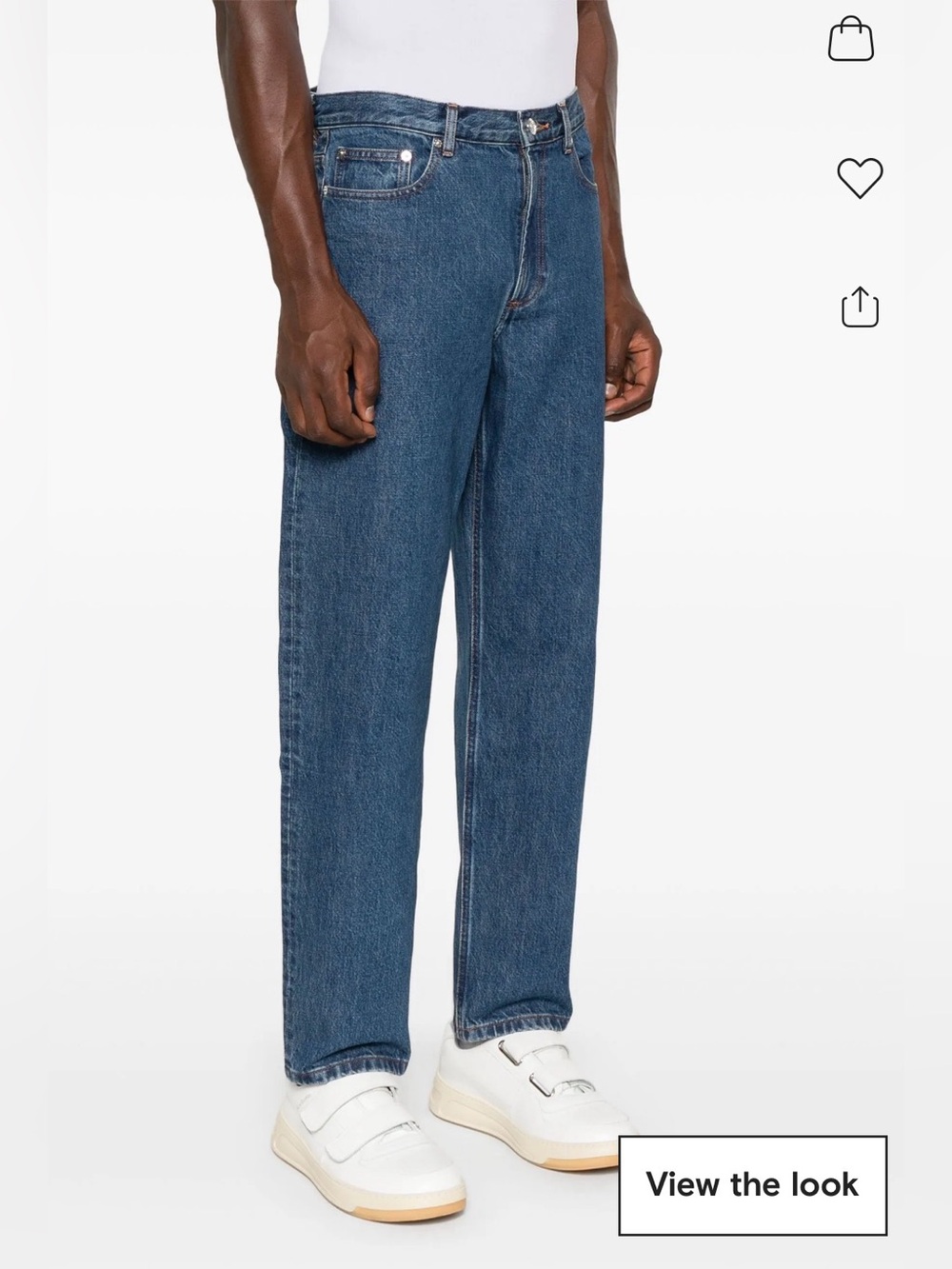 $340 New A.P.C. Men’s APC Martin Straight-Leg Jeans Blue Wash Denim Pants 34x30